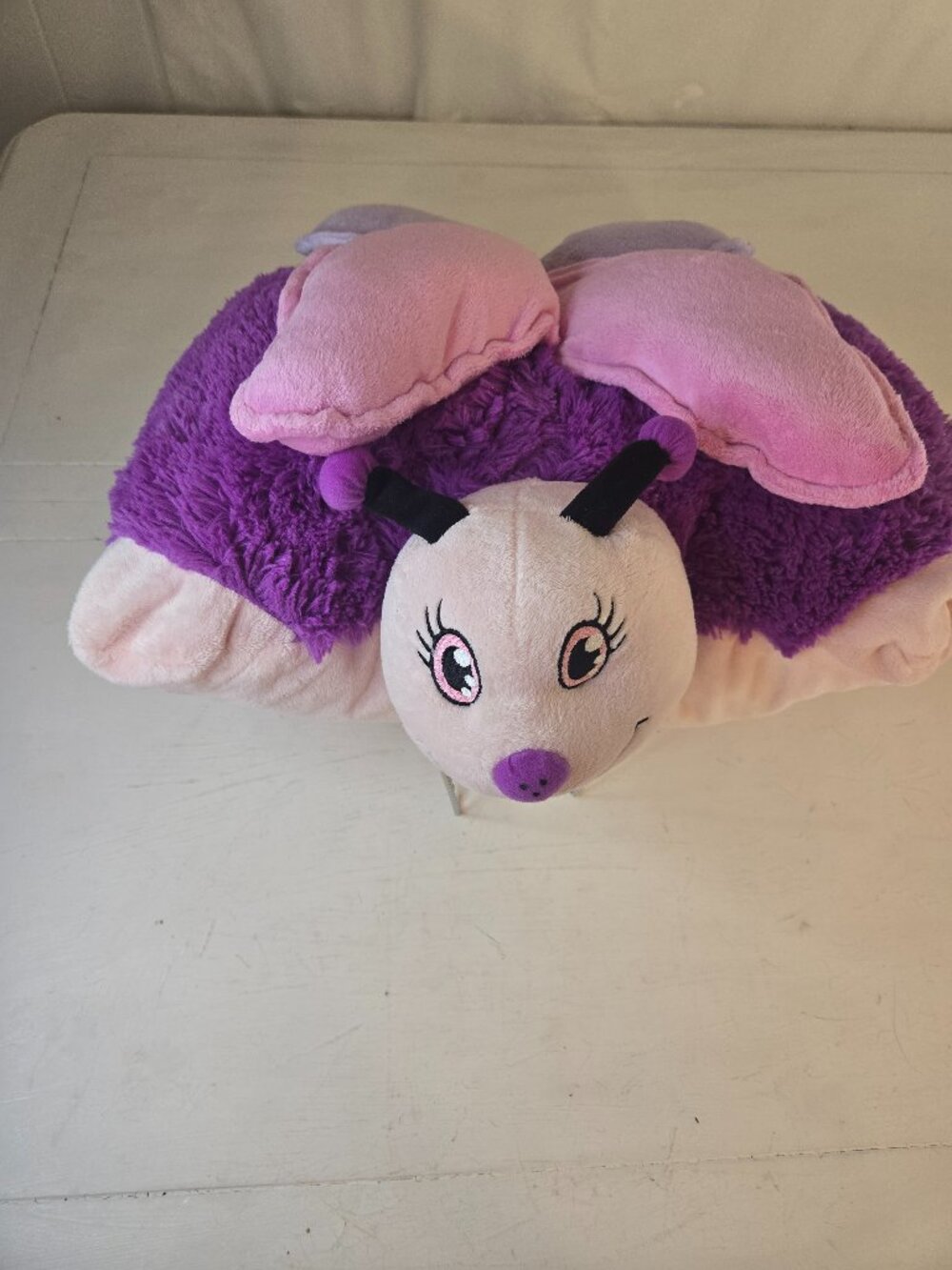 Pillow Pets Dreamlites Fluttery Butterfly Pink and Purple Original Lg Size HTF
